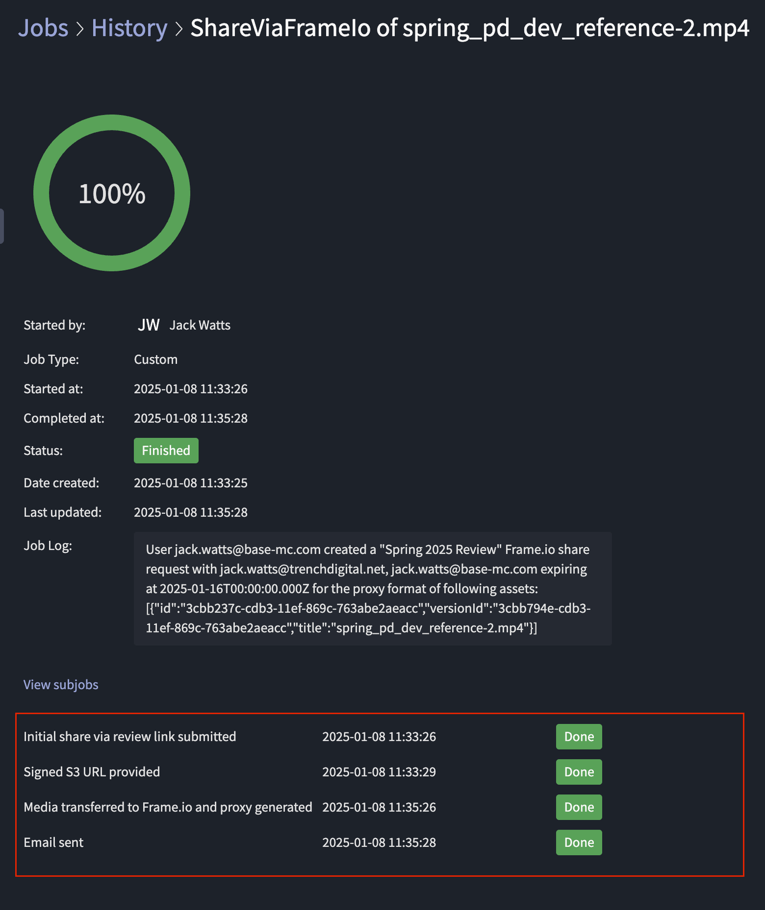 Image 11.1 - Jobs Summary