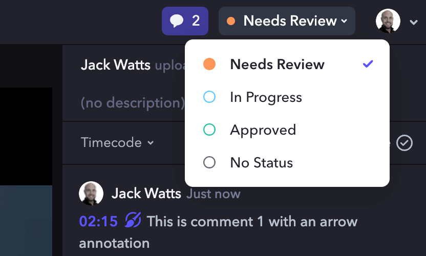 Image 7 - frame.io Status